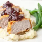 Crispy Pan-Fried Pork Chop Recipe with Cherry Chutney