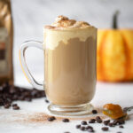 Pumpkin Spice Latte with Pumpkin Butter Whipped Cream