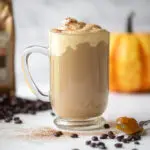 Pumpkin Spice Latte with Pumpkin Butter Whipped Cream