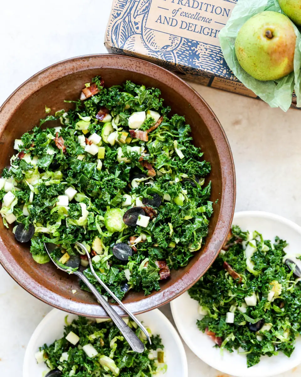 pear and kale thanksgiving salad recipe