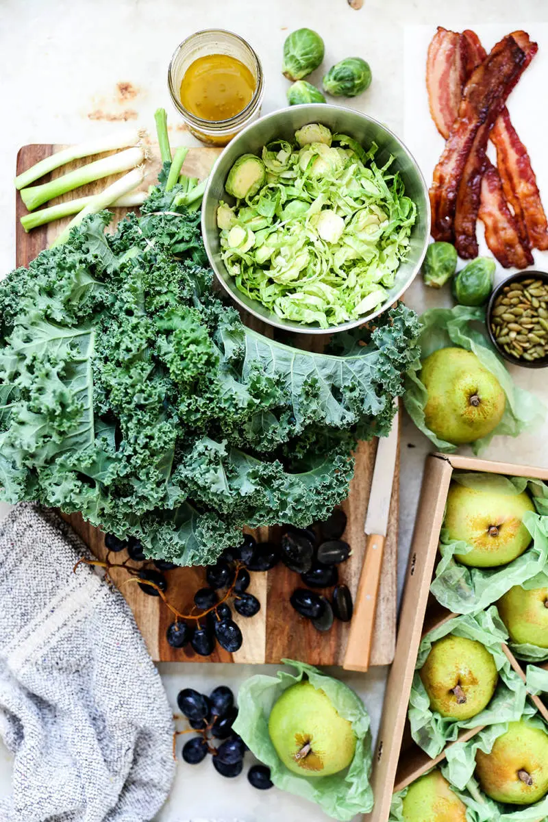 Thanksgiving salad. Salad ingredients