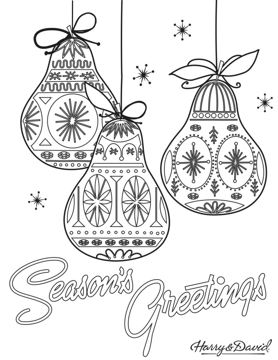 Printable Christmas Coloring Page