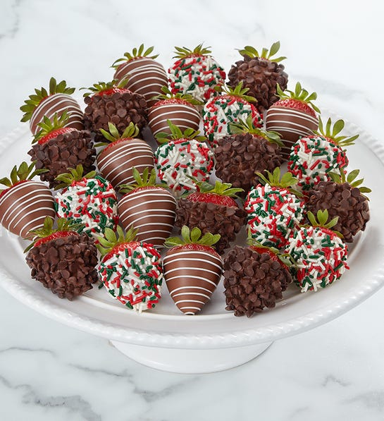 Gourmet Christmas Dipped Strawberries