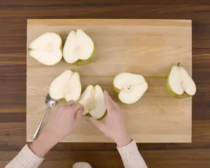 sliced royal riviera pears