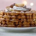 Christmas Breakfast Recipe: Spiced Waffles With Cinnamon Pears