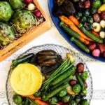 Roasted Vegetables with Homemade Yogurt Dips