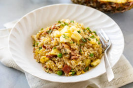pineapple fried rice with ham