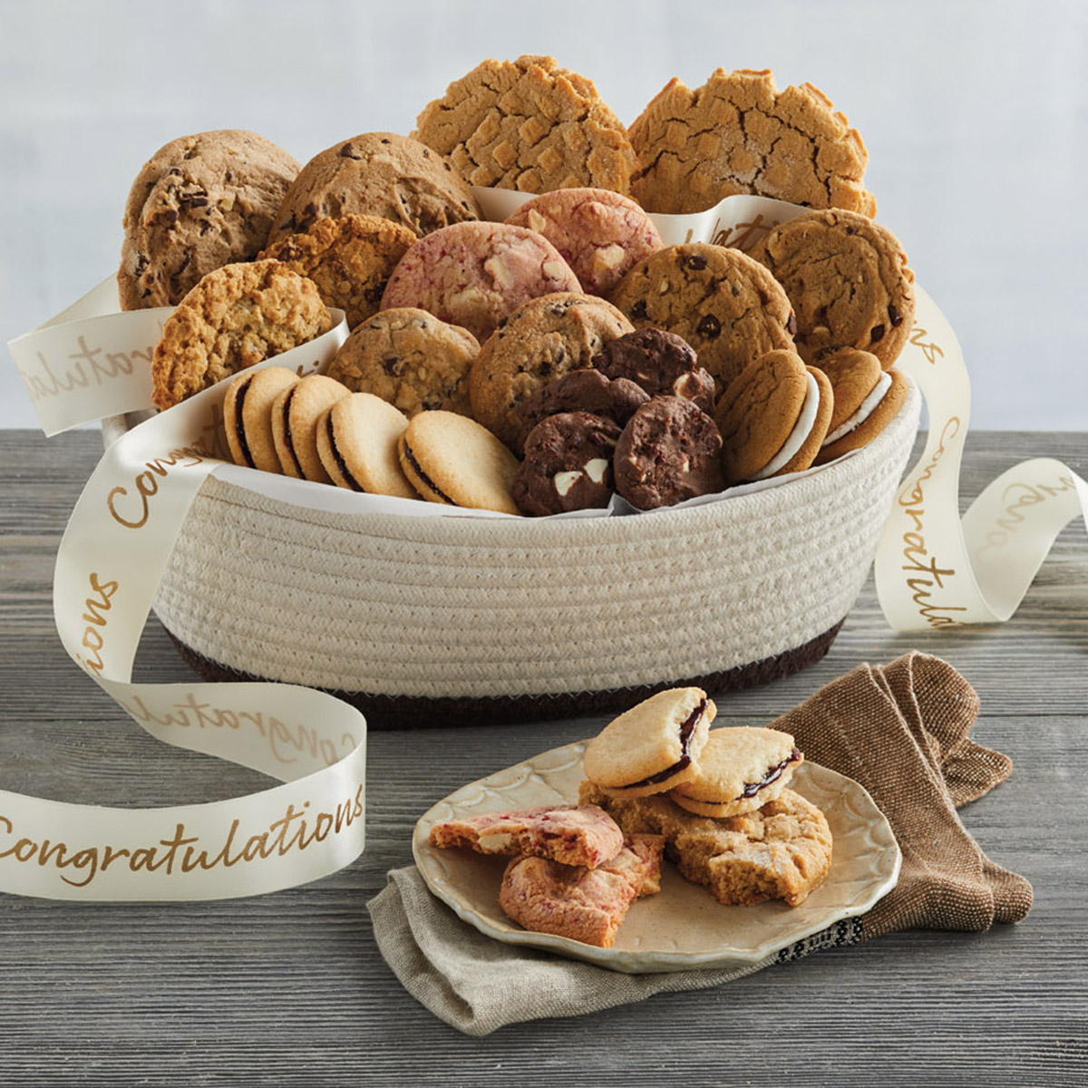 congratulations cookie basket for graduation gift