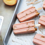 fruit popsicle from nectarines and yogurt