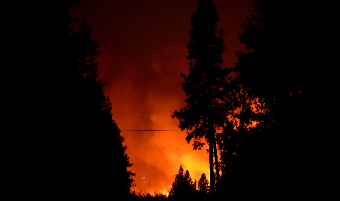 Almeda Fire at Night