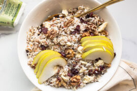 wild rice salad with Royal Riviera Pears