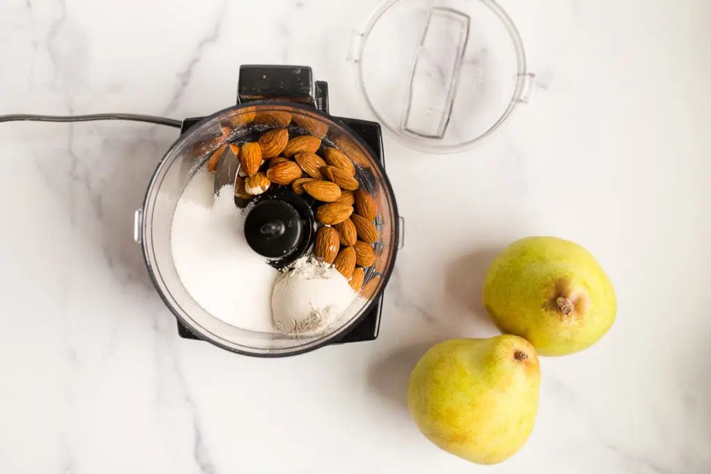 almond mixture to create almond custard