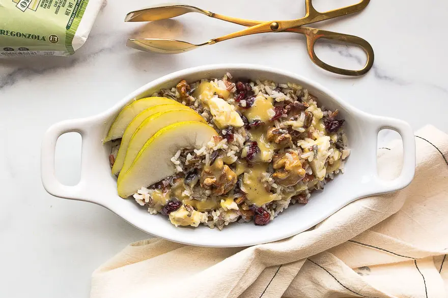 wild rice salad in bowl