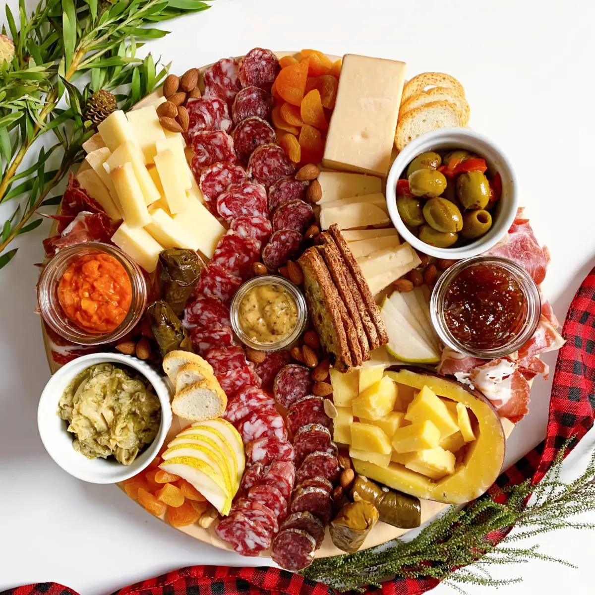 Adding dips to a charcuterie board