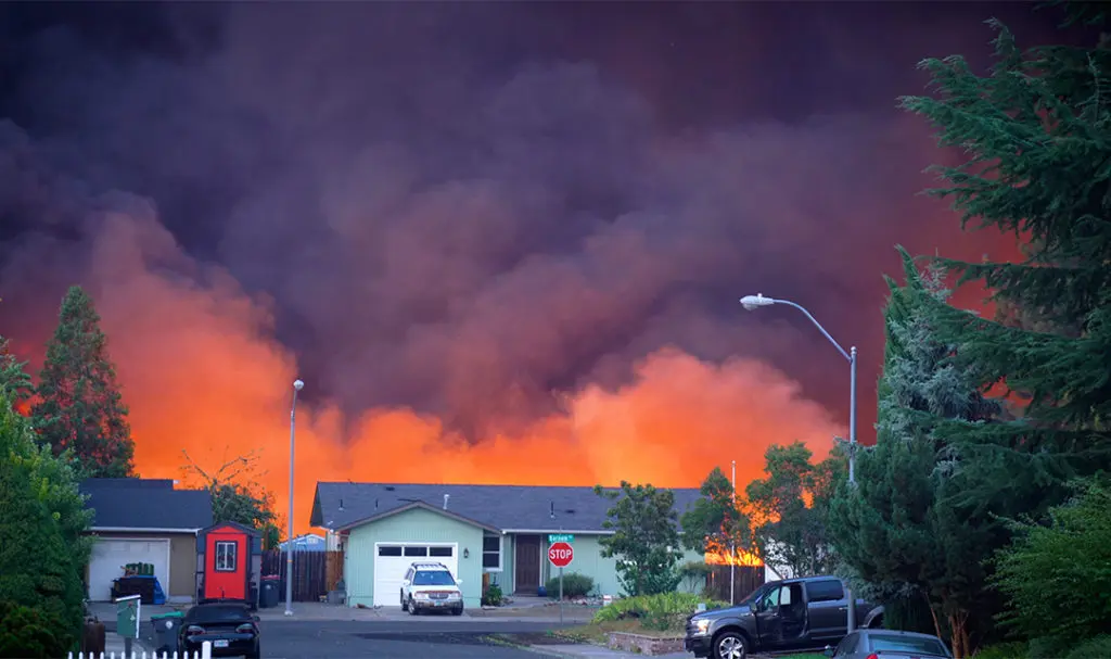 Almeda Drive Fire