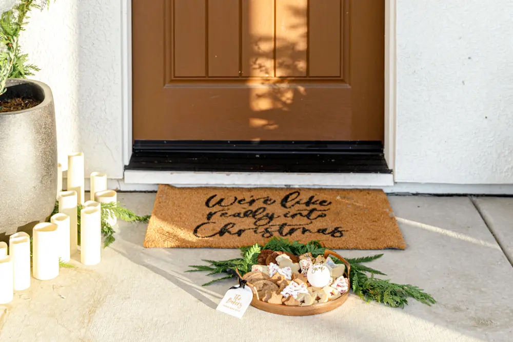 cookies left at neighbor's door