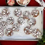 Hot Cocoa-Inspired Chocolate Crinkle Cookies