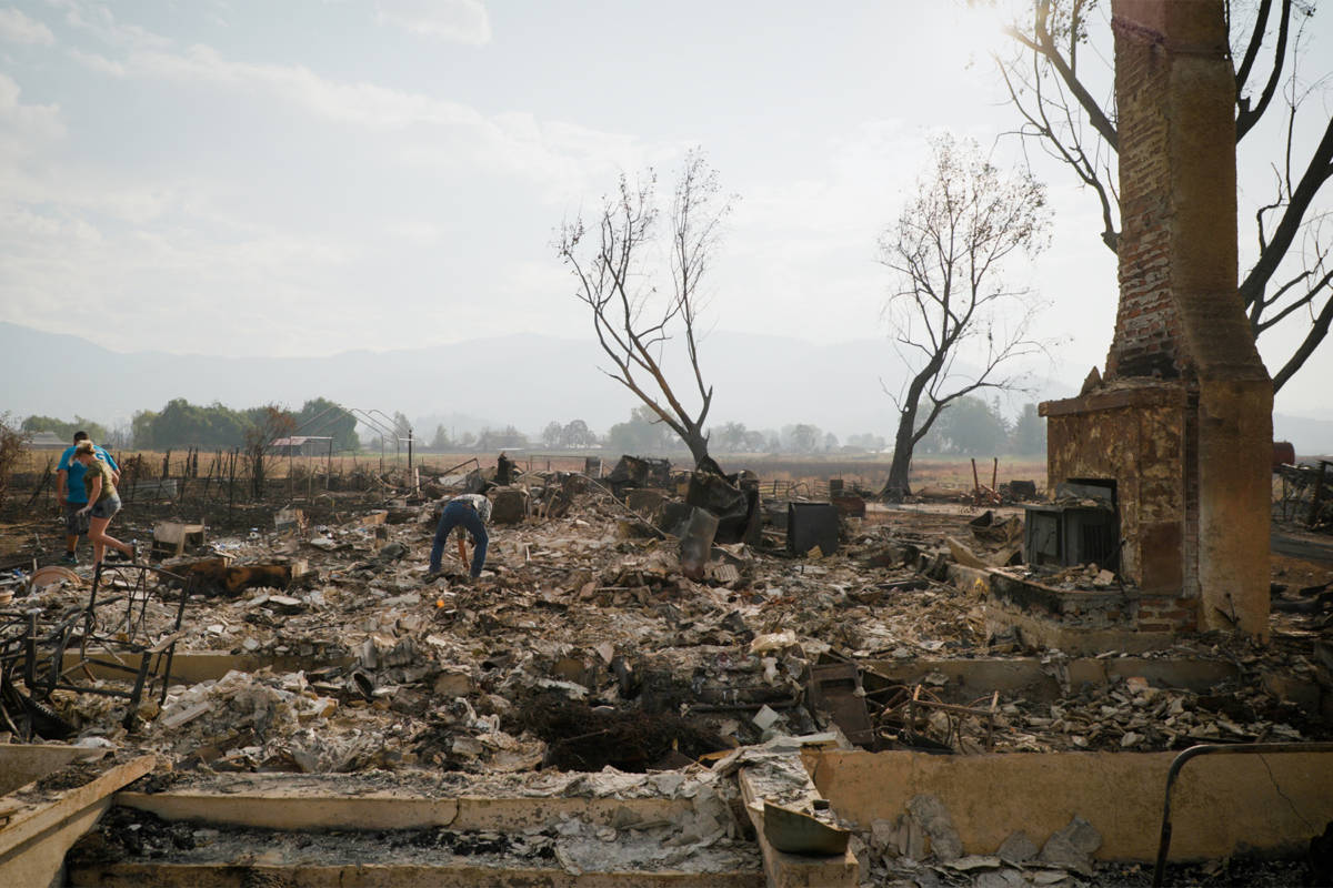 almeda fire wreckage