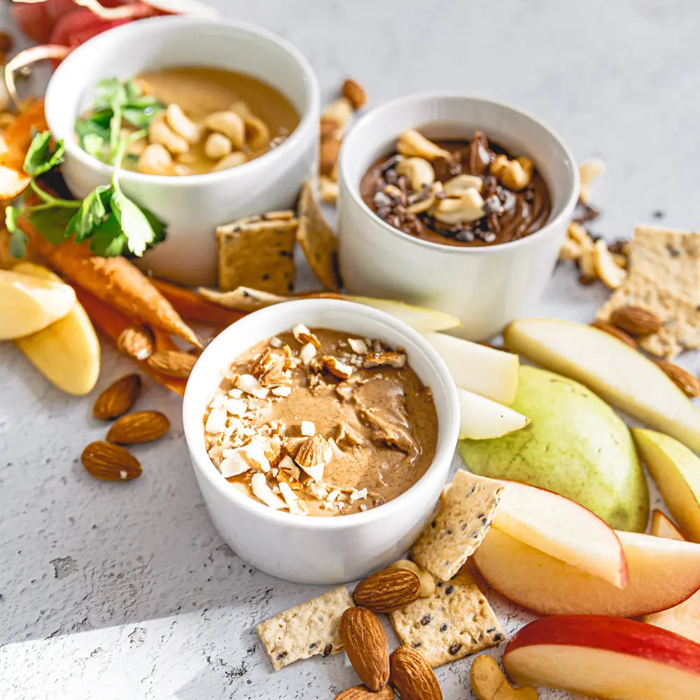 almond and cashew butters