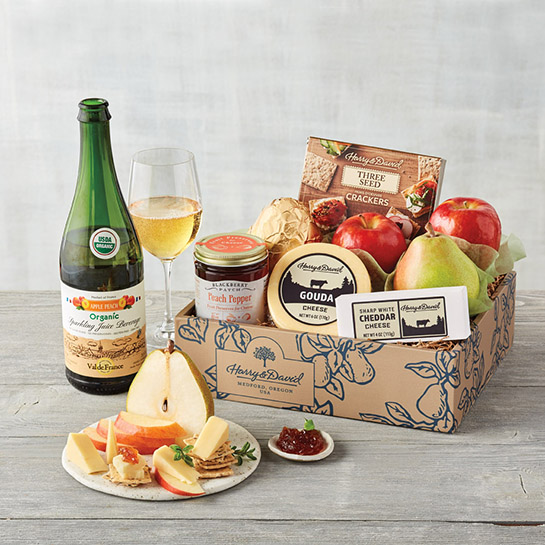 Fruit and cheese gift box