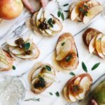 Pear and Apple Crostini Appetizers