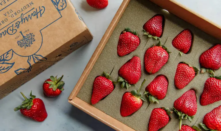 This is an image of strawberries being used in strawberry crepes.