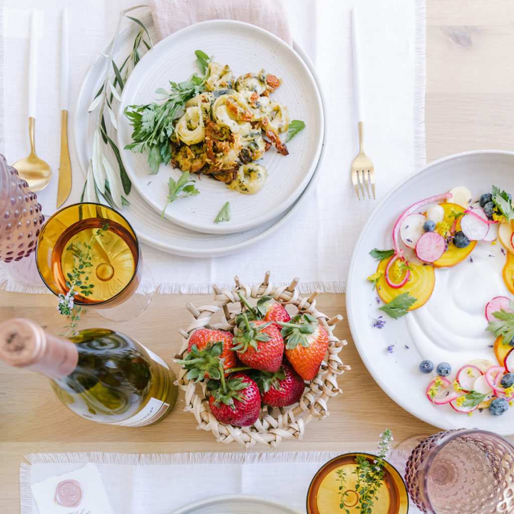 tortellini and radish salad