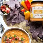 Green Chili and Chorizo Queso Dip