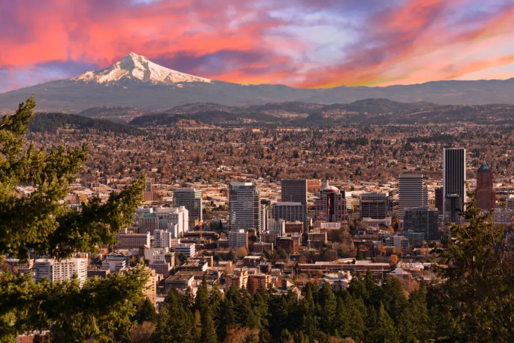 bachelorette party -- portland oregon skyline