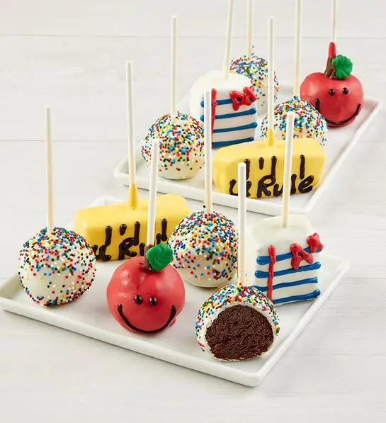 back to school celebration tips -- cake pops