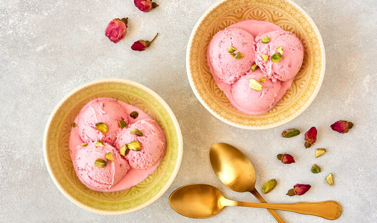 Rose-water-ice-cream