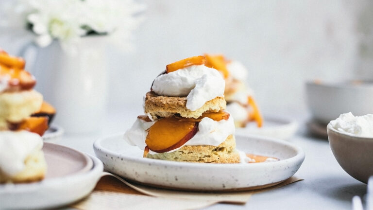 Sweet Peaches and Cream Shortcakes