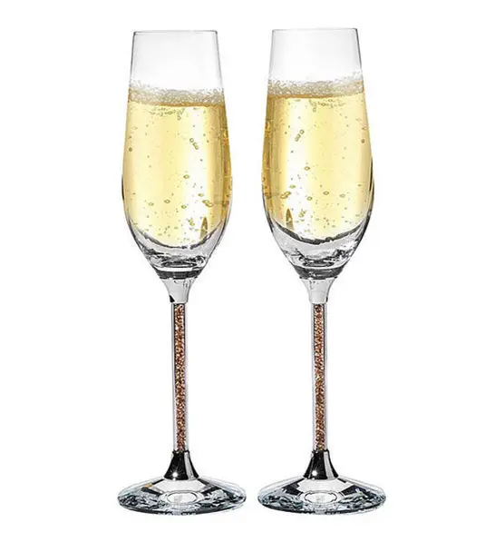anniversary gift guide image - matching champagne flutes
