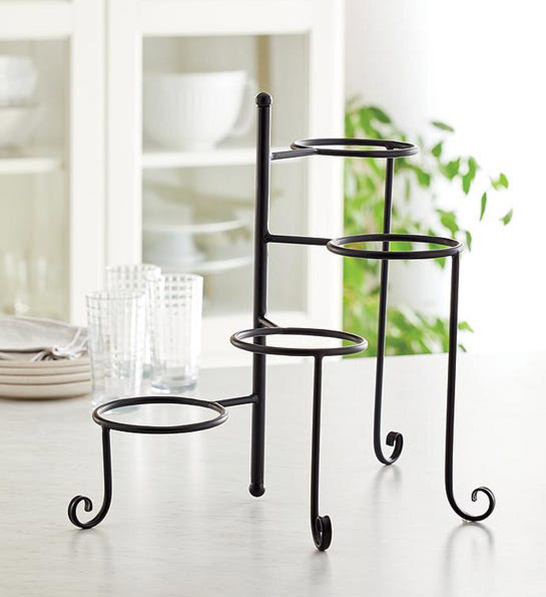 anniversary gift guide image - metal plate holder tower