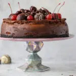 Chocolate Truffle Cherry Cheesecake