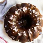 Chocolate Peppermint Bark Bundt Cake