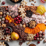 Holiday Dessert Board With Homemade Gingerbread Cookies