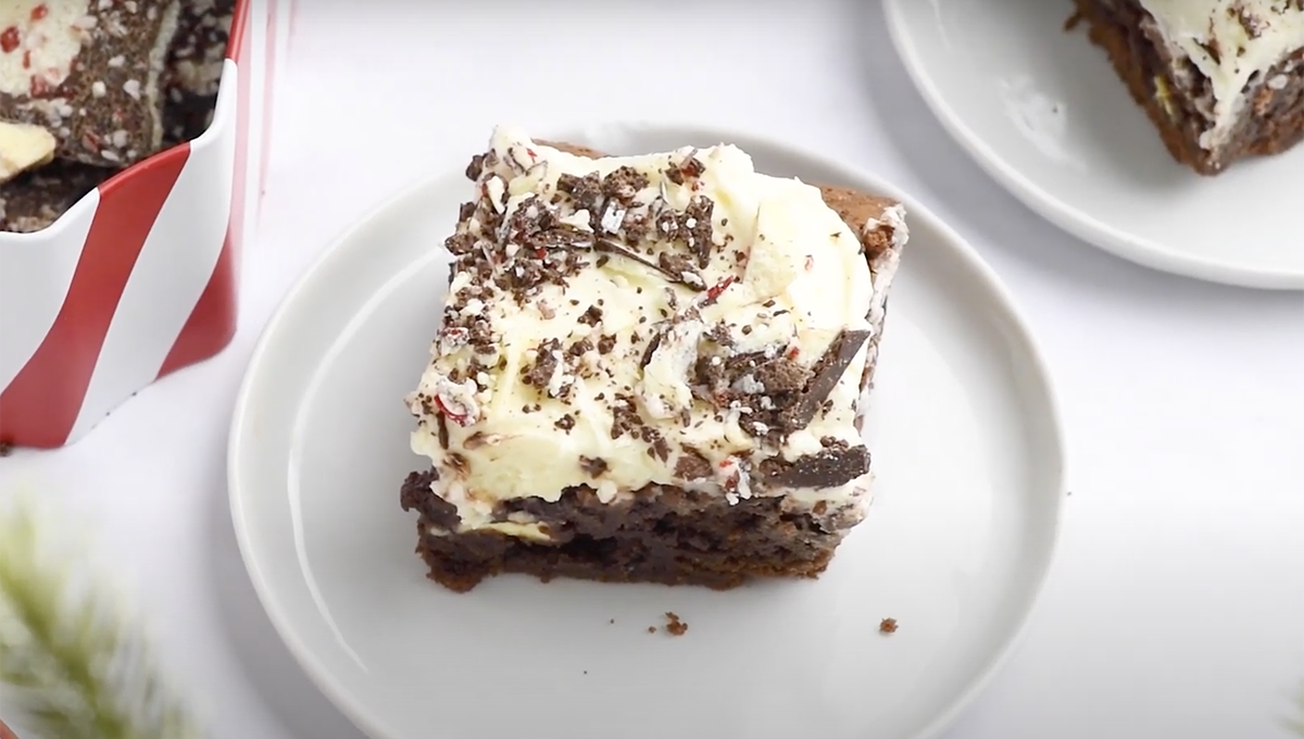 peppermint bark brownies