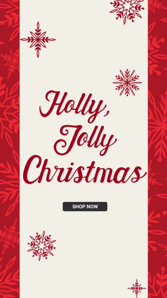 Holly Jolly Christmas Banner Ad