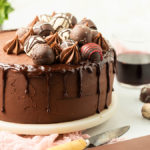 Red Wine Chocolate Truffle Cake