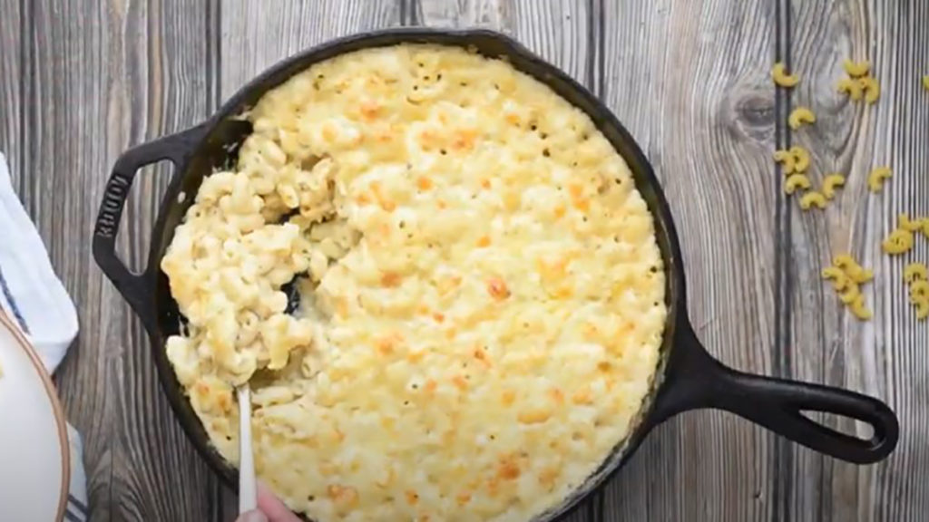 The Most Mouthwatering Three-Cheese Baked Mac and Cheese