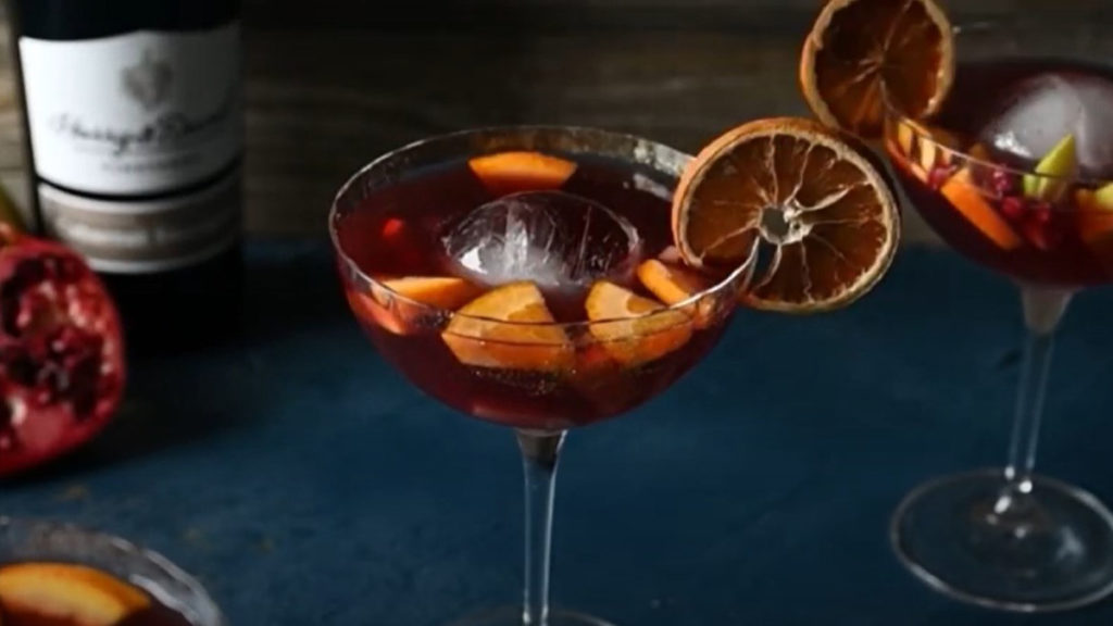Spiced Pomegranate Pear Punch