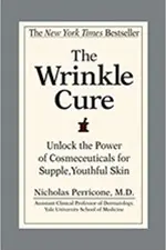 A photo of vital choice with a book called "The Wrinkle Cure".