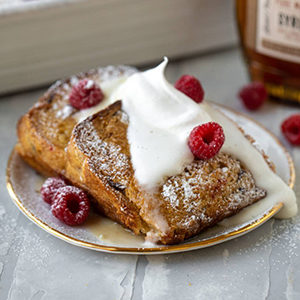 A photo of April recipes with a French toast bake