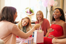 A photo of celebrations community with a group of women at a baby shower