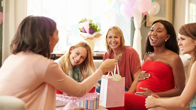 A photo of celebrations community with a group of women at a baby shower