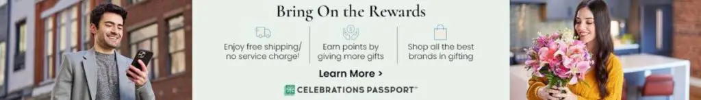 Celebrations Passport Rewards Program promo - Learn More