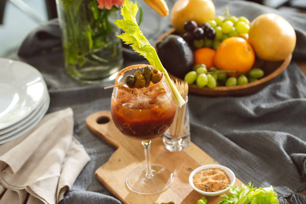 This is an image of a bloody mary made by Geoffrey Zakarian