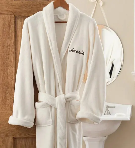 A photo of gifts for new moms with a personalized robe