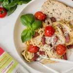 One-Pot Pasta With Tomatoes and Crispy Salami